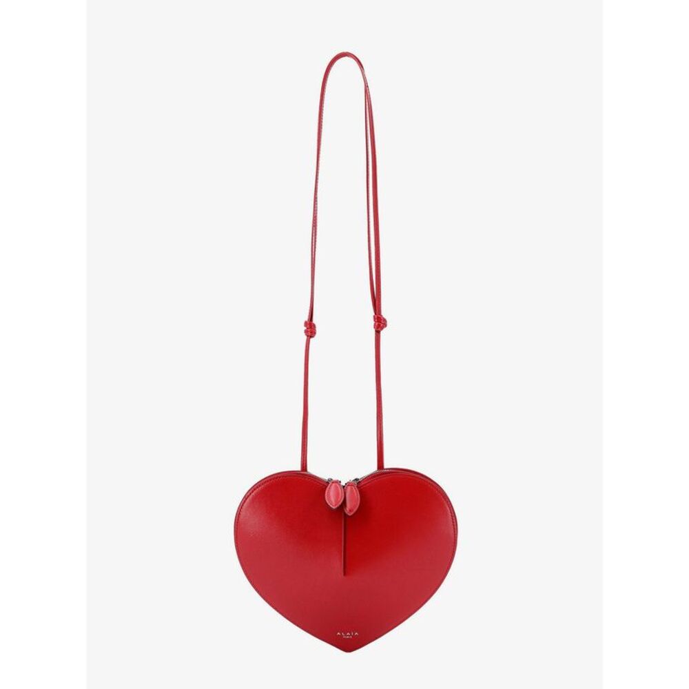 Alaia Red Heart Crossbody Bag